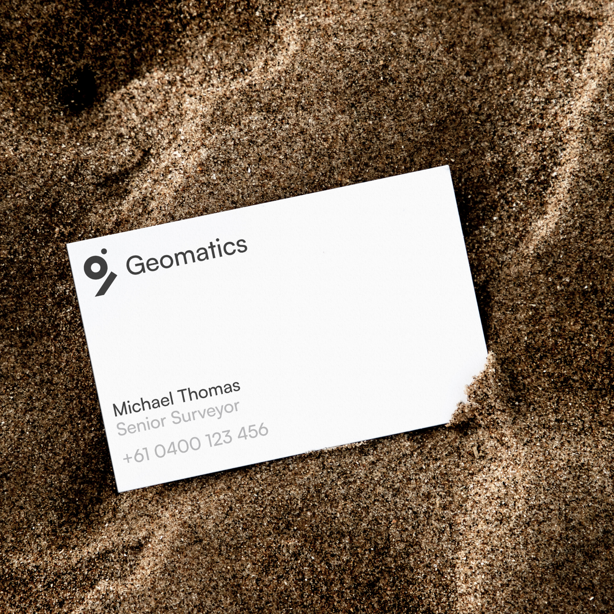 Geomatics card concept