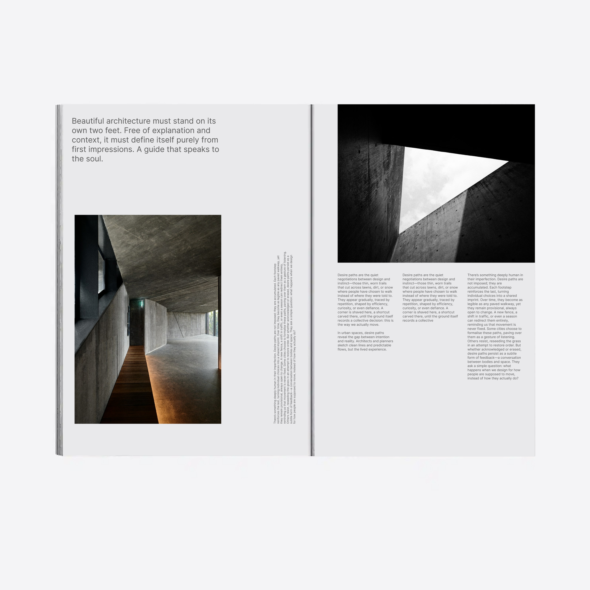 Magazine spread concept